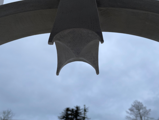 Garde-corps en chêne brun