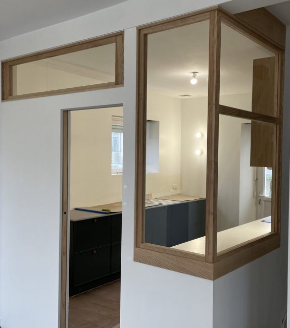 Verrière en bois sur mesure à Vannes